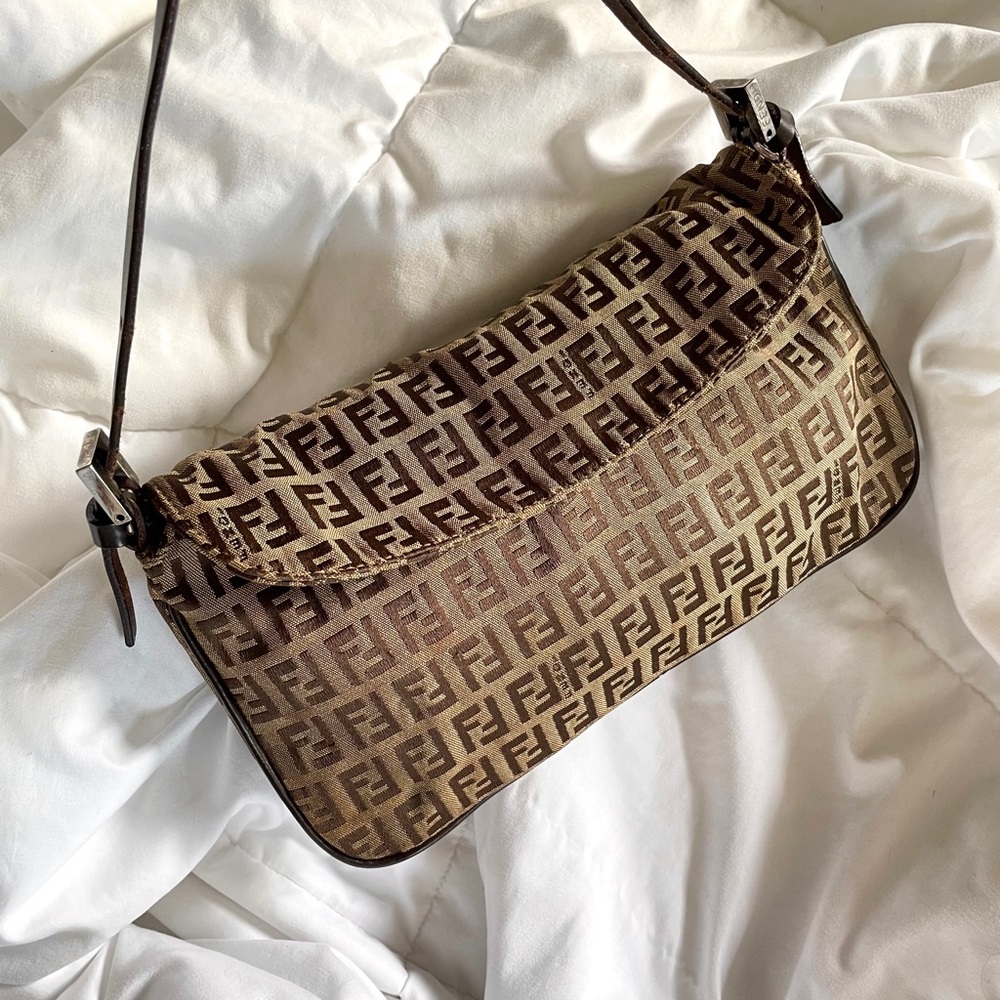 SOLD Fendi Zucchino Mini Shoulder Bag